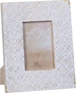 Fotolijstje 2 Onderdelen 20,5 x 1,5 x 25 cm Wit Mangohout