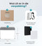Fotostudio met led verlichting - 40cm x 40cm - Opvouwbaar - Lightbox - Achtergrond Fotografie - Hardcase - Productfotografie - Fotobox - Zwart
