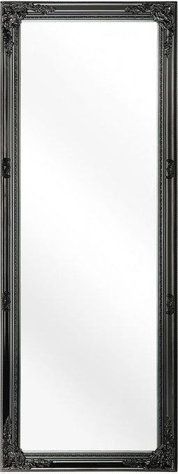 FOUGERES - Wandspiegel - Zwart - Synthetisch materiaal