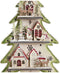 Kerstboom DKD Home Decor Rood Boomstructuur Blauw Roze Hout Groen (23 x 9 x 47 cm) (2 Stuks)