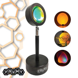 Foumt Sunset lamp Sunset - Projector - Sunset projector lamp - Zonsondergang lamp - Zwart