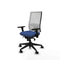 Piqueras y Crespo 3D066N0 - Bureaustoel - Verstelbare hoogte met armleuning en hoofdsteun - Marineblauw