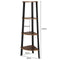 Hoekkast Stoer metaal hout industrieel design boekenkast 125 cm hoog zwart