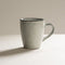 Dutch Rose Serenity Mok - Theemok - Koffiemok - Stoneware Handgemaakt - Grijs - 37 cl.