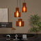 Lucide ROLLO - Hanglamp - 3xE27 - Dimbaar - Terracotta