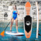 SereneLife SUP board - Antislip Opblaasbare Paddle Board met Peddel, Pomp, Leash en Accessoires