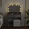 vidaXL - Kaptafel - met - LED - 80x41x134,5 - cm - betongrijs