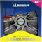 Michelin Wieldoppen - 14 Inch - Schokbestendig ABS - Zwart/Zilver (4 stuks)