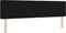 vidaXL - Hoofdbord - met - Kristallen - Knopen - Getuft - Zwart - 180 - cm - Velours