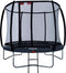 Avyna trampoline veiligheidsnet rond Ø245 (08) - Zwart - Gebogen palen - Royal Class