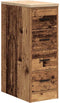 vidaXL - Garagekast - 30x51x85 - cm - massief - grenenhout - oud - hout