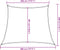 vidaXL - Zonnezeil - 160 - g/m² - 3/4x3 - m - HDPE - lichtgroen