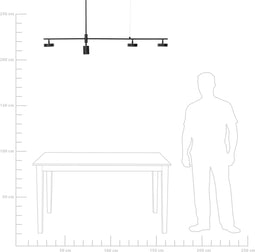 FOYALE - Hanglamp - Zwart - IJzer