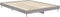 vidaXL - Bedframe - bewerkt - hout - grijs - sonoma - eikenkleurig - 140x190 - cm