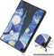 Lunso - Geschikt voor Lenovo Tab M10 Gen 3 (3e generatie) - Tri-Fold Bookcase hoes - Van Gogh Sterrennacht