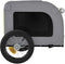 vidaXL - Hondenfietstrailer - oxford - stof - en - ijzer - groen - en - grijs