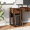 vidaXL - Computertorenstandaard - met - lade - 30x44x74 - cm - gerookt - eikenkleur