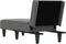 vidaXL - Chaise - longue - stof - donkergrijs