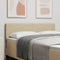 vidaXL - Hoofdbord - Simpel - Ontwerp - Lichtgroen - Grijs - 140 - cm - Corduroy - Stof