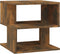 vidaXL - Salontafel - 40x40x40 - cm - bewerkt - hout - gerookt - eikenkleurig