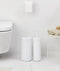 Brabantia MindSet - Toiletaccessoires set van 3 - Hygiënische toiletborstel en rolhouders - Mineral Fresh White