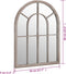 vidaXL - Tuinspiegel - 60x45 - cm - ijzer - zandkleurig