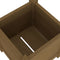 vidaXL - Plantenbakken - 2 - st - 31x31x31 - cm - massief - grenenhout - honingbruin