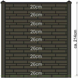 Tuindeco - Berton sleufpaal Reest gecoat hoekmodel 280 cm Tuindeco