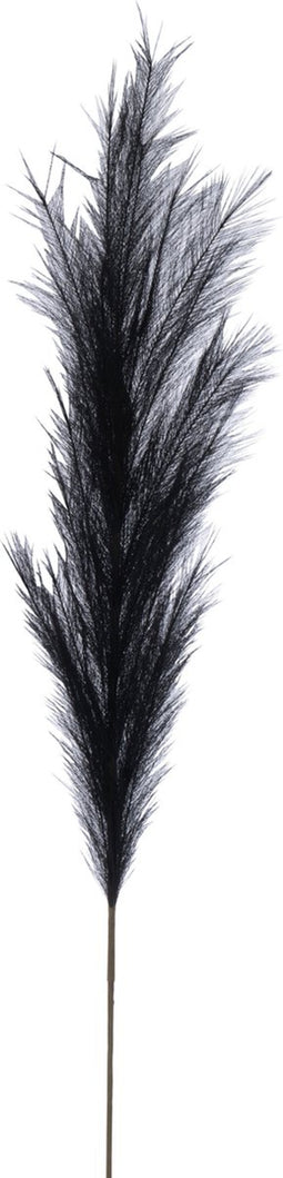 J-Line decoratie tak Plumeau - kunststof - zwart - large