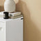 SoBuy FSB62-W - Buffetkast - Schuifdeuren wielen - Wit
