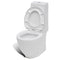 vidaXL Staand toilet en bidet set (wit)
