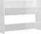 vidaXL - Wandschoenenkasten - 2 - st - 80x18x60 - cm - bewerkt - hout - hoogglans - wit