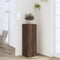 vidaXL - Plantenstandaard - 33x33x100 - cm - bewerkt - hout - bruin - eikenkleurig