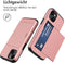 imoshion Hoesje Geschikt voor iPhone 15 Hoesje - Ruimte voor 2 pasjes - imoshion Backcover met pasjeshouder - Rosé Goud