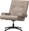 WOOOD Exclusive William Draaifauteuil - Polyester - Naturel - 93x79x91