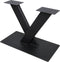 HSM Collection Onderstel - V-Model - gepoedercoat zwart - metaal