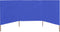 vidaXL - Windscherm - 3-panelen - 400x80 - cm - stof - azuurblauw