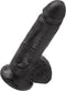 King Cock Realistische Dildo 7 Inch met Ballen - beige