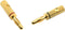 Oehlbach Banana B3 Pin - Banaanstekkers voor luidsprekerkabels - 24-kt. verguld - Goud (4 stuks)