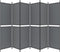 vidaXL - Kamerscherm - met - 6 - panelen - 300x200 - cm - stof - antracietkleurig