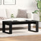 vidaXL - Salontafel - Zwart - Eiken - 102x50x35 - cm - Geengineerd - Hout