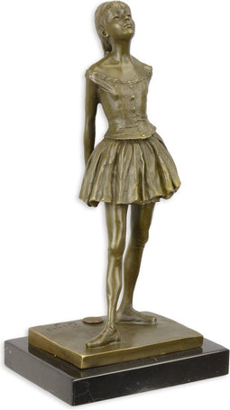 BRONZEN BEELD VAN EEN VEERTIEN JARIG DANSERESJE