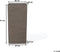 GAZA - Plantenbak - Donkerbruin - 40 cm - Stenenmix