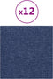 vidaXL - Wandpanelen - 12 - st - 1,08 - m² - 30x30 - cm - stof - blauw