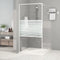 vidaXL - Inloopdouchewand - 100x195 - cm - transparant - ESG-glas - wit