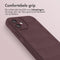 imoshion Hoesje - Geschikt voor iPhone 12 - EasyGrip Backcover - Aubergine