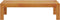 vidaXL - Tuintafel - 100x50x27 - cm - massief - acaciahout