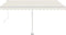 vidaXL - Luifel - automatisch - met - LED - en - windsensor - 450x350 - cm - crèmekleur