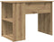 vidaXL - Bureau - 100x55x75 - cm - bewerkt - hout - artisanaal - eikenkleur