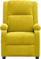 vidaXL Fauteuil verstelbaar fluweel geel